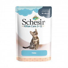 Schesir Tuna Kitten консерва для котят с тунцом в желе