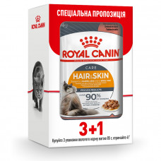 Royal Canin Hair&Skin Care in Gravy консерва для дорослих котів для красивої шкіри та шерсті ( шматочки в соусі)