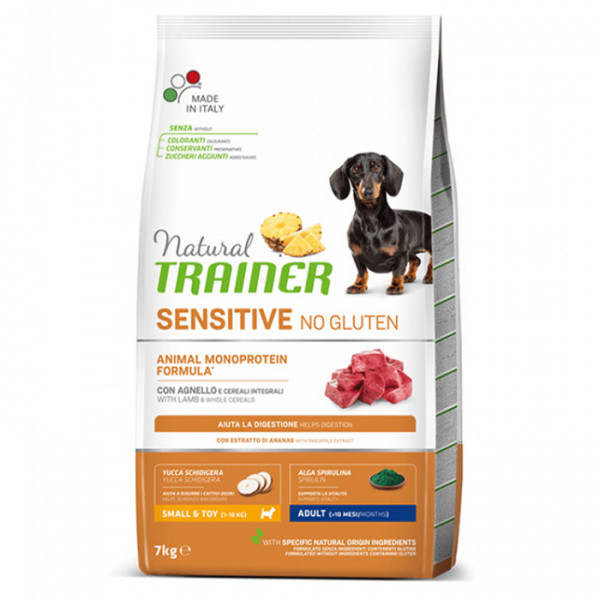 Natural Trainer Dog Sensitive Adult Mini With Lamb and whole cereals фото