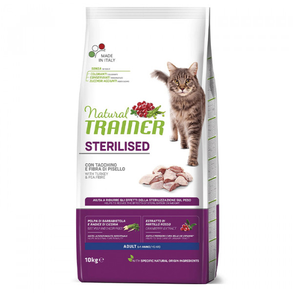 Trainer Natural Super Premium Adult Sterilised with fresh White Meats фото
