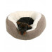 Trixie Лежак "Yuma" коричневый/белый, для собак и кошек фото