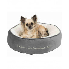 Trixie Лежак "Pet's Home" сірий/кремовий з сердечком, для собак