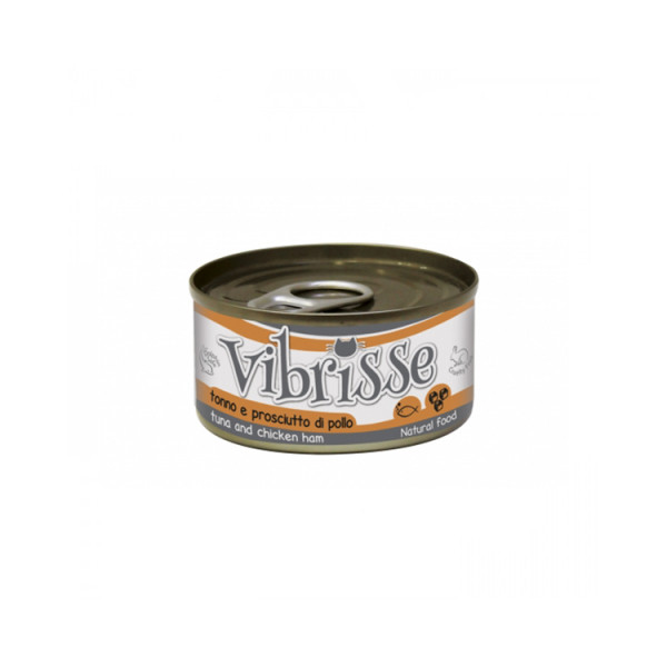 Vibrisse Для дорослих кішок з тунцем і курячої шинкою фото