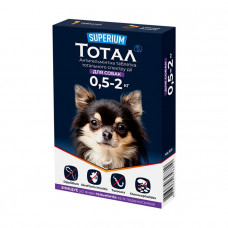 Superium Total таблетки от блох, клещей и гельминтов для собак 0.5-2 кг