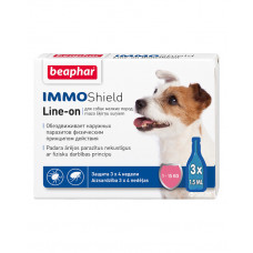 Beaphar Капли IMMO Shield Диметикон Line-on от паразитов для собак  от 1 до 15 кг фото