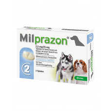 Milprazon - препарат проти глистів (Мілпразон) для собак і цуценят 1 табл, на вагу до 5 кг