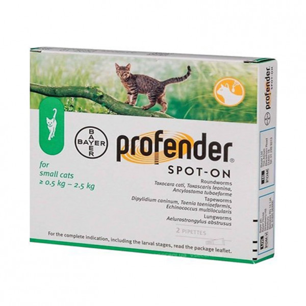 Profender Spot-On для кішок вагою 0,5-2,5 кг фото