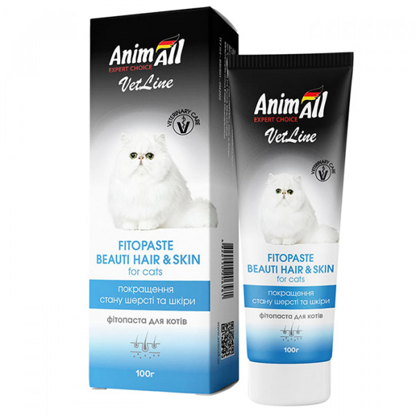 AnimAll VetLine Beauty Hair&Skin для улучшения качества шерсти у кошек фото