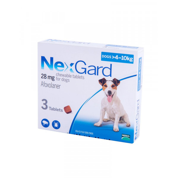 NexGard таблетки від бліх та кліщів для собак M (4-10 кг) фото